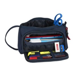 Bolso escolar safta portatodo con bolsillo desplegable vacio 200x85x110 mm f.c. barcelona corporativa