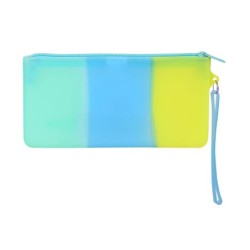 Bolso escolar safta portatodo tricolor plano silicona 210x20x105 mm