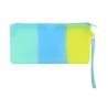Bolso escolar safta portatodo tricolor plano silicona 210x20x105 mm