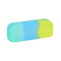 Bolso escolar safta portatodo tricolor cuadrado silicona 185x55x75 mm