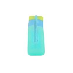 Bolso escolar safta portatodo tricolor cuadrado silicona 185x55x75 mm