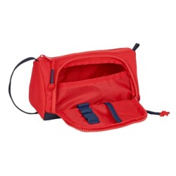 Bolso escolar safta portatodo con bolsillo desplegable vacio 200x85x110 mm seleccion española de futbol