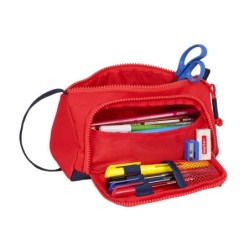 Bolso escolar safta portatodo con bolsillo desplegable vacio 200x85x110 mm seleccion española de futbol
