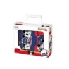 Set de botella y sandwichera  cubiertos safta escolar 210x70x180 mm mickey mouse happy smiles