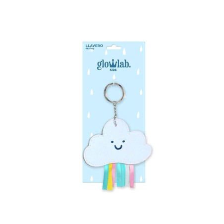 Llavero safta 80x30 mm glowlab kids nube