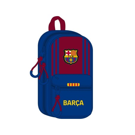 Plumier escolar safta f.c. barcelona 1 equipacion 21/22 mochila con 4 portatodos llenos 120x50x230 mm