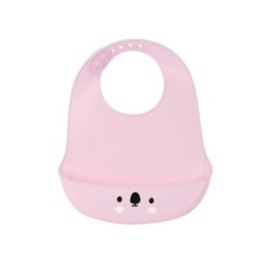 Babero silicona safta osito rosa 210x20x260 mm