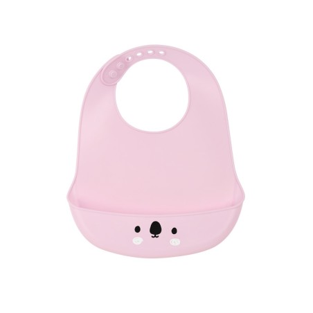 Babero silicona safta osito rosa 210x20x260 mm