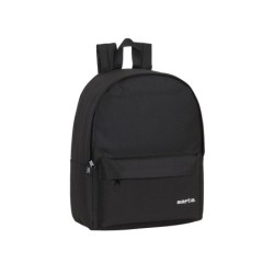 Cartera escolar safta day pack ordenador 14,1\ basic negro 310x160x400 mm