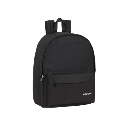Cartera escolar safta day pack ordenador 14,1\ basic negro 310x160x400 mm