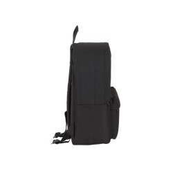 Cartera escolar safta day pack ordenador 14,1\ basic negro 310x160x400 mm