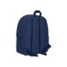 Cartera escolar safta day pack ordenador 14,1\ basic azul marino 310x160x400 mm