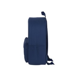 Cartera escolar safta day pack ordenador 14,1\ basic azul marino 310x160x400 mm