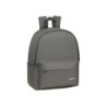 Cartera escolar safta day pack ordenador 14,1\ basic gris 310x160x400 mm