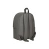 Cartera escolar safta day pack ordenador 14,1\ basic gris 310x160x400 mm