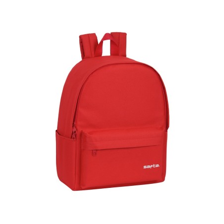 Cartera escolar safta day pack ordenador 14,1\ basic rojo 310x160x400 mm