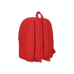 Cartera escolar safta day pack ordenador 14,1\ basic rojo 310x160x400 mm