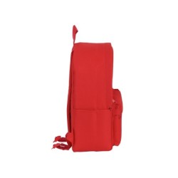 Cartera escolar safta day pack ordenador 14,1\ basic rojo 310x160x400 mm