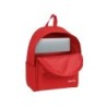Cartera escolar safta day pack ordenador 14,1\ basic rojo 310x160x400 mm