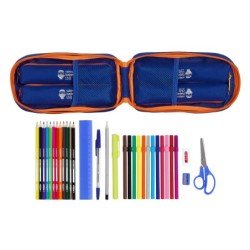 Plumier escolar safta valencia basket club mochila con 4 portatodos llenos 120x50x230 mm