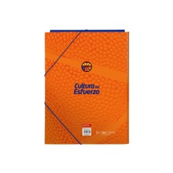 Carpeta gomas safta folio solapas valencia basket club 260x25x335 mm