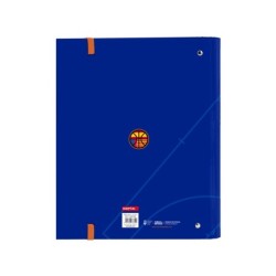 Carpeta con recambio safta din a4 tapa forrada 100 h 60 gr cuadro 5 mm valencia basket club 270x35x320 mm
