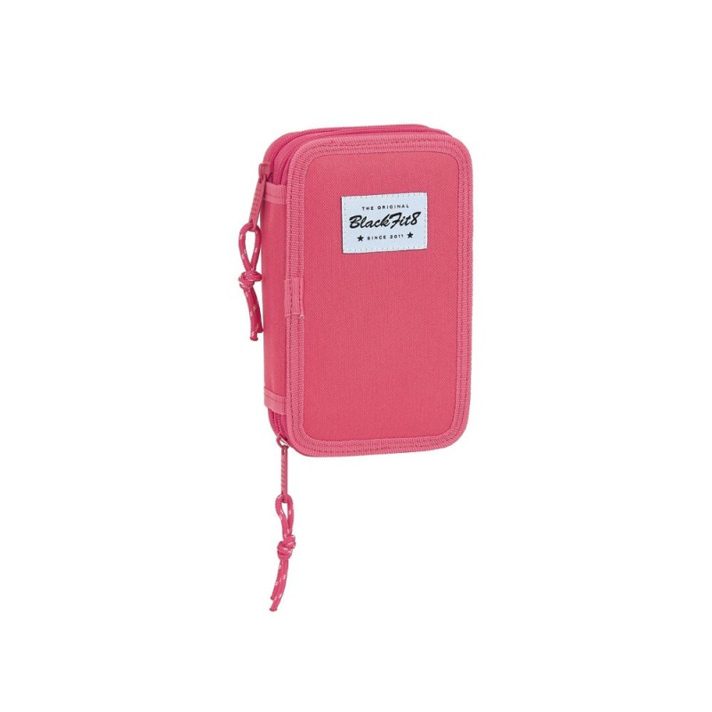 Plumier escolar safta blackfit8 \fresa\ doble cremallera 28 piezas 125x40x195 mm