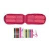 Plumier escolar safta blackfit8 \fresa\ mochila con 4 portatodos llenos 120x50x230 mm