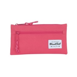 Bolso escolar safta portatodo blackfit8 \fresa\ dos cremalleras 220xx110 mm