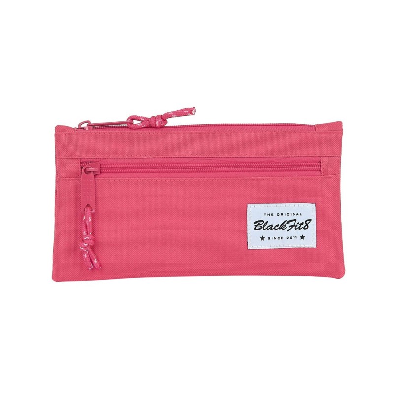 Bolso escolar safta portatodo blackfit8 \fresa\ dos cremalleras 220xx110 mm