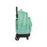 Cartera escolar safta con carro blackfit8 \turquesa\ mochila grande c/ ruedas compact extraible