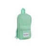 Plumier escolar safta blackfit8 \turquesa\ mochila con 4 portatodos llenos 120x50x230 mm