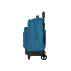 Cartera escolar safta con carro blackfit8 \egeo\ mochila grande c/ ruedas compact extraible