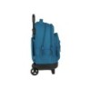Cartera escolar safta con carro blackfit8 \egeo\ mochila grande c/ ruedas compact extraible