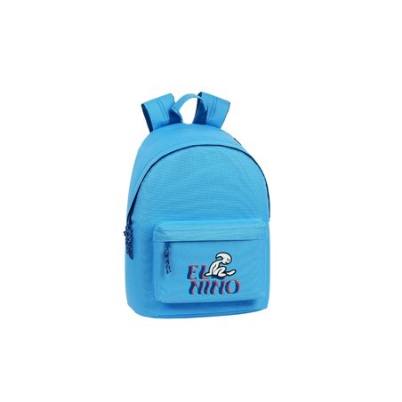 Cartera escolar safta el niño light blue day pack ordenador 14,1\ 310x160x410 mm
