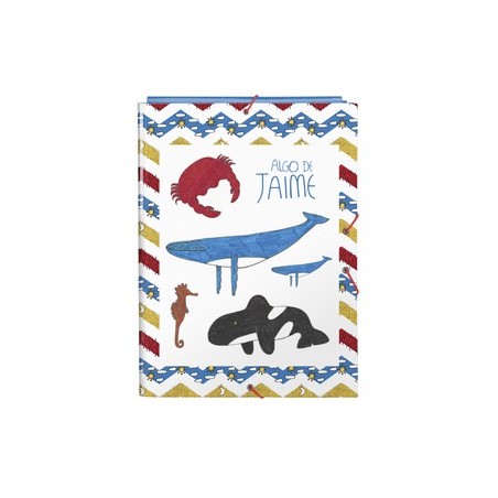 Carpeta gomas safta folio solapas algo de jaime ocean