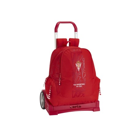 Cartera escolar safta con carro sporting de gijon 320x430x170 mm