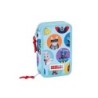 Plumier escolar safta pets factor doble cremallera 28 piezas 125x40x195 mm