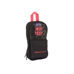 Plumier escolar safta f.c. barcelona 3 equipacion 18/19 mochila con 4 portatodos llenos 120x50x230 mm