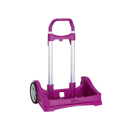 Carro escolar safta portamochila evolution fucsia