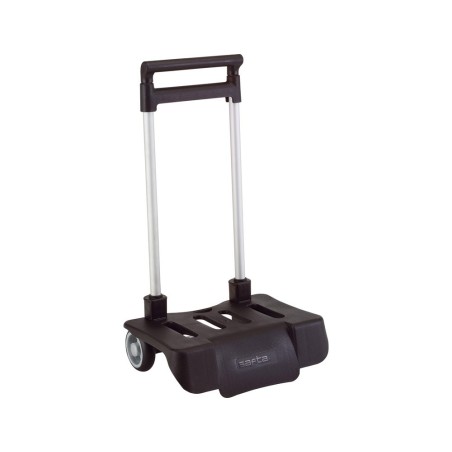 Carro portamochilas plegable negro (300x850x230 mm)