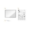 Vitrina de anuncios nobo premium plus con puerta corredera fondo magnetico 18 x din a4 hojas 997x1412x54 mm