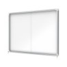 Vitrina de anuncios nobo premium plus con puerta corredera fondo magnetico 18 x din a4 hojas 997x1412x54 mm