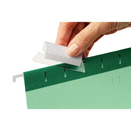 Visor carpeta colgante esselte plastico flexibles transparente 5 cm pack de 25 unidades