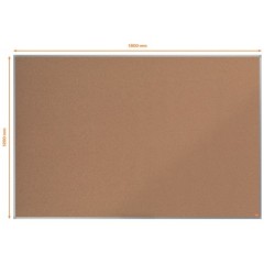 Pizarra corcho nobo essence marco aluminio 1800x1200 mm