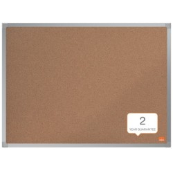 Pizarra corcho nobo essence marco aluminio 600x450 mm