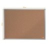 Pizarra corcho nobo essence marco aluminio 600x450 mm