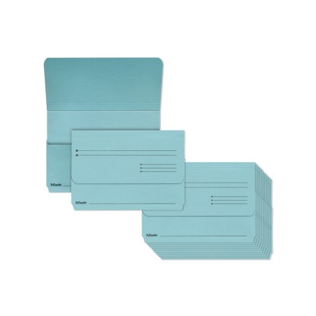 Subcarpeta cartulina esselte pocket folio color azul 275 gr