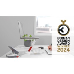 Soporte para portatil leitz ajustable en altura color blanco 253x258x45 mm