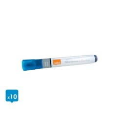 Rotulador nobo para pizarra blanca tinta liquida punta conica 3 mm azul caja de 10 unidades